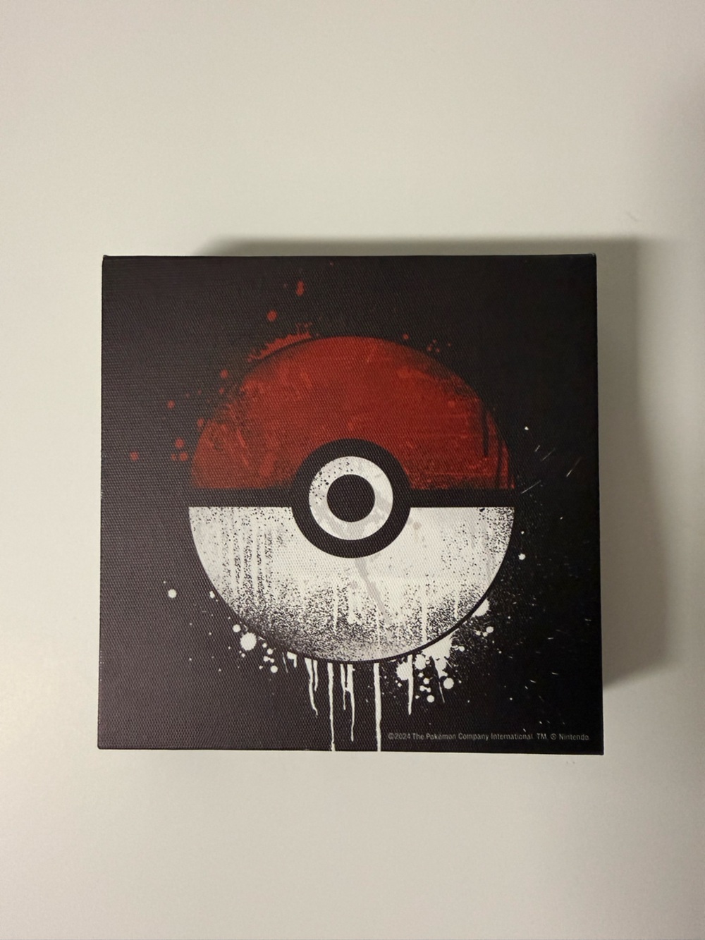 Pokemon Red and White Poké Ball Canvas Print